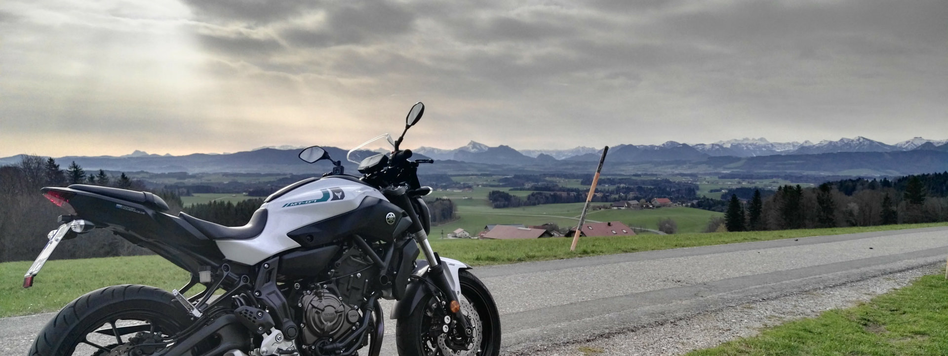 Haunsberg bei Salzburg mit Yamaha MT-07