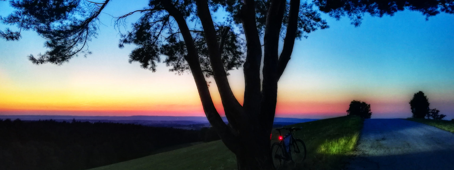 Bei Schweigertsreith mit Cube Cross Hybrid One