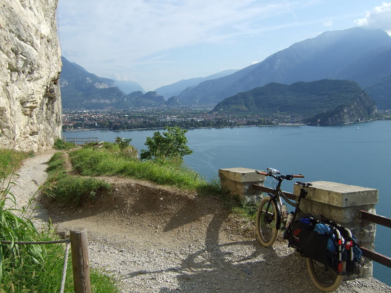 Day 5: Old gravel track down to Lago di Garda