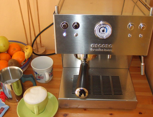 Espresso machine operational after ride