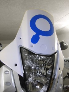 Yamaha XT660Z Tenere Windschild in weiß lackiert