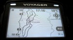 Trail-Tech Voyager Kartenscreen Überblick