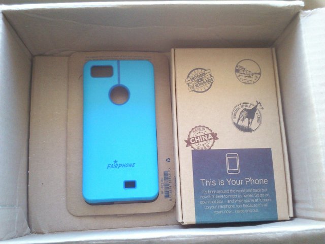 Das Fairphone Case in blau