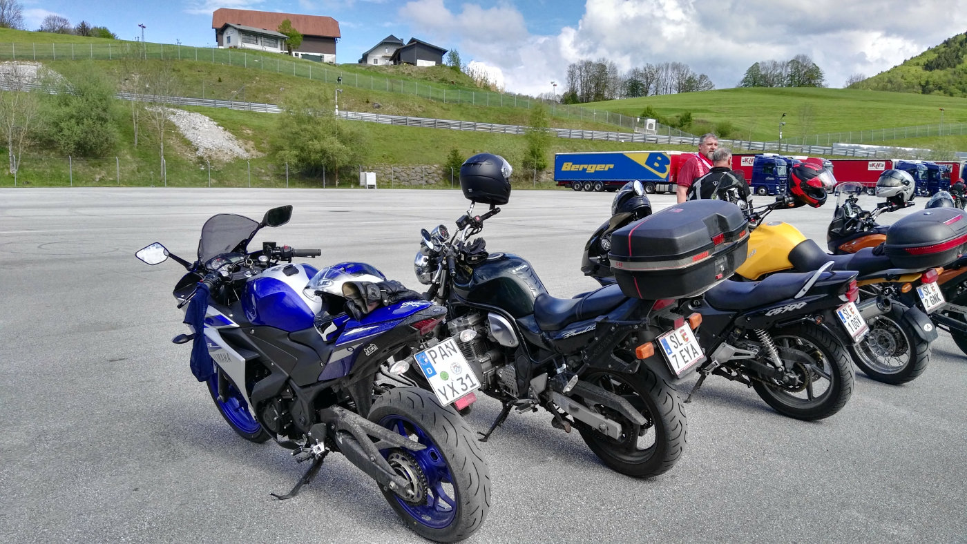 Fahrsicherheitstraining 14.5.2017 Teilnehmermotorräder