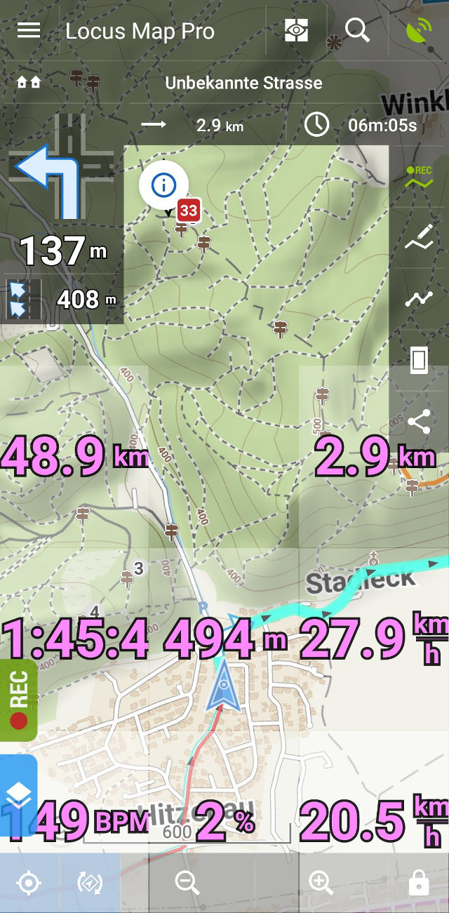 Navigation und Tracking mit Locus Map Pro