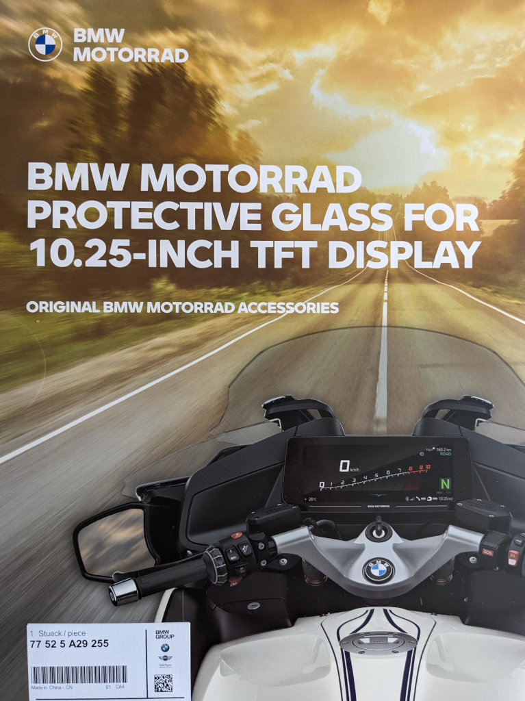 BMW Motorrad Displayschutzglas Set für das 10,25" TFT
