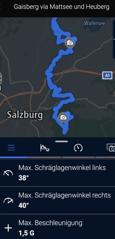 BMW Connected Ride App bei Gaisbergtour