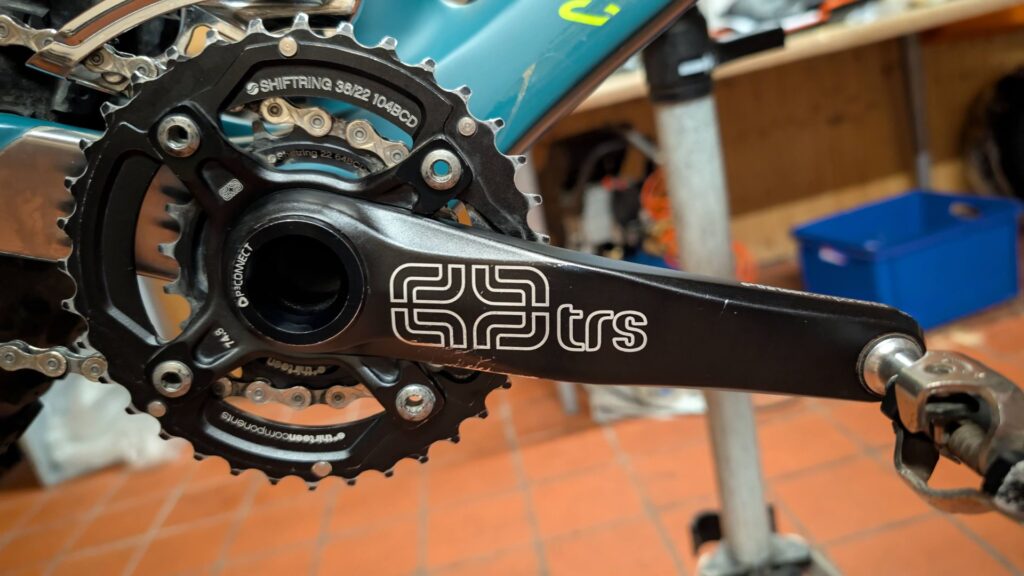 e thirteen TRS Kurbel am Fatbike, Antriebsseite