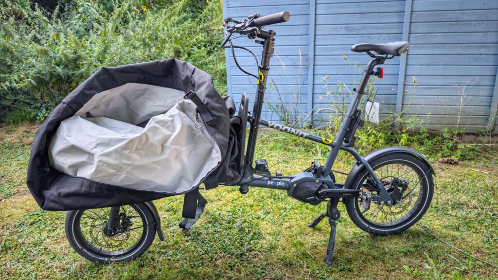 Yoonit Mini Cargobike mit Cargo Rolltop Softbag