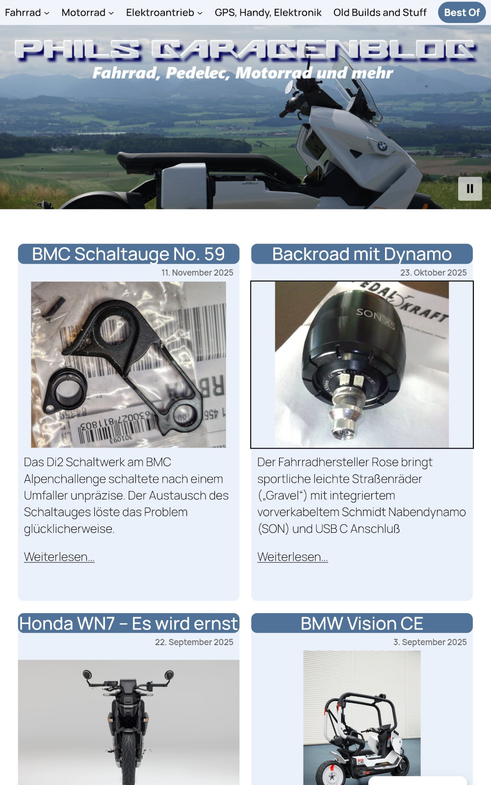 Screenshot Tablet aufrecht garagenhomepage.de Theme Twenty Twenty-Five